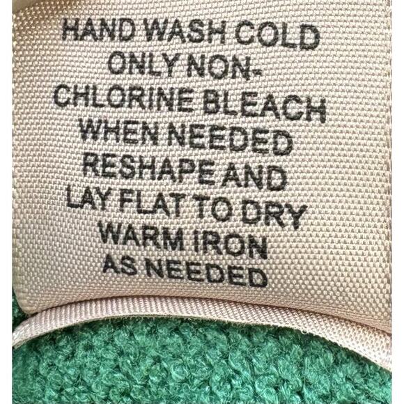 Philosophy Green Lightweight Viscose Knit V Neck Pullover Sweater Women's M - Picture 6 of 7